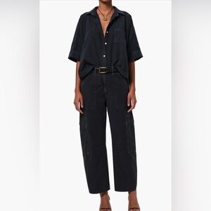 Citizens Of Humanity Marcelle barrel cargo pant Washed Black